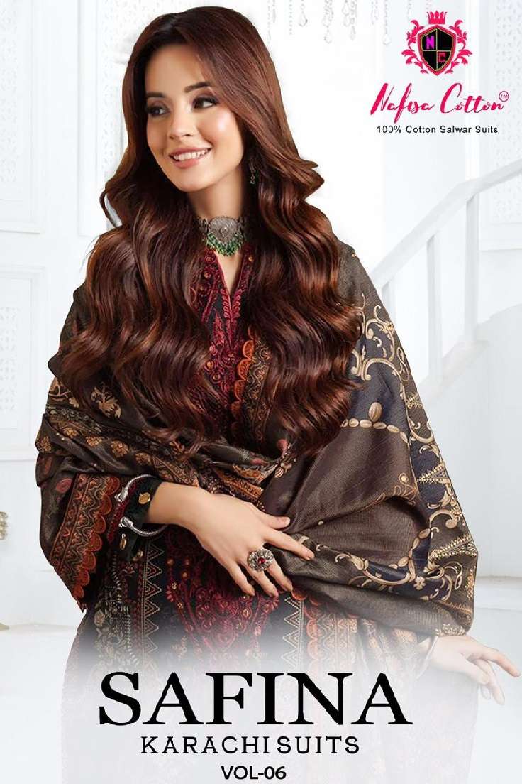 SAFINA KARACHI SUITS VOL 06 NAFISHA 